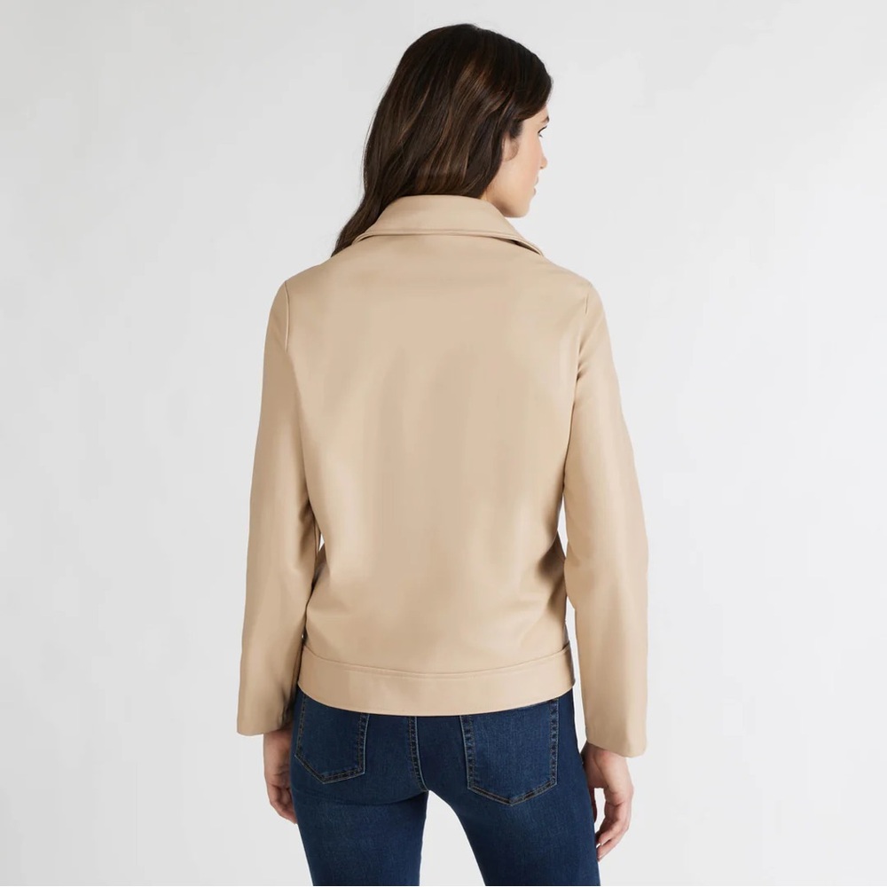 NVLT Vegan Leather Trucker Jacket - Picture 5 of 6